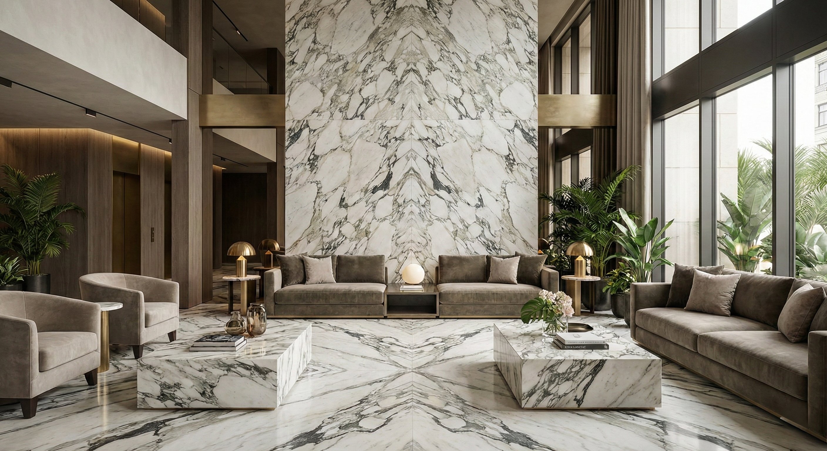 Arabescato Vagli marble design - Bespoke interior design projects and luxury architectural solutions. - Apuan Heritage Italy