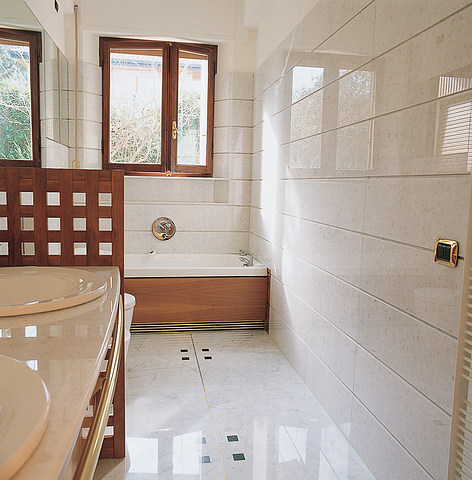 Luxury Carrara Marble Bathroom Design