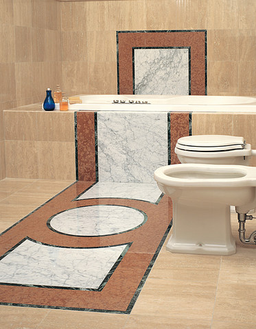 Luxury Carrara Marble Bathroom Design