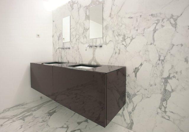 Luxury Carrara Marble Bathroom Design