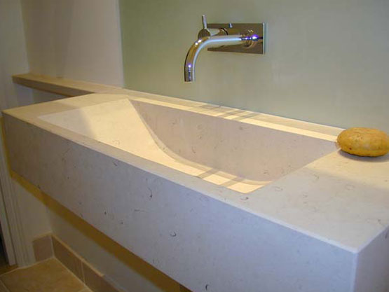 Massive Carrara Marble Sinks