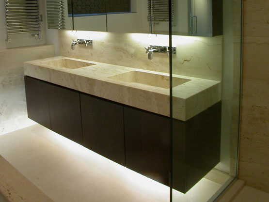Massive Carrara Marble Sinks