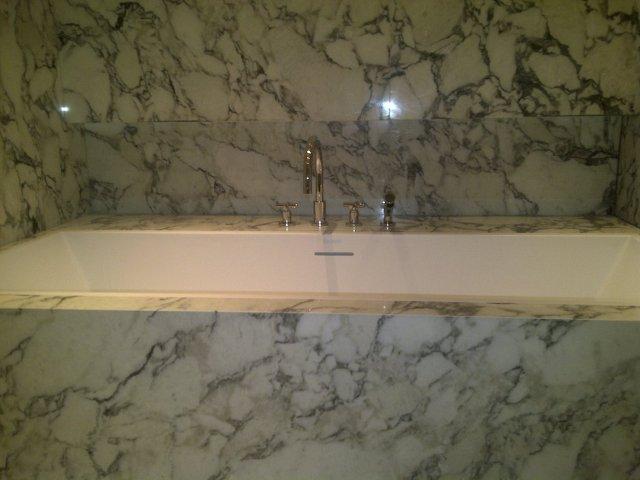 Luxury Carrara Marble Bathroom Design