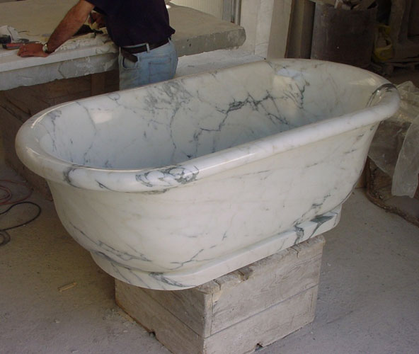 Luxury Carrara Marble Bathroom Design